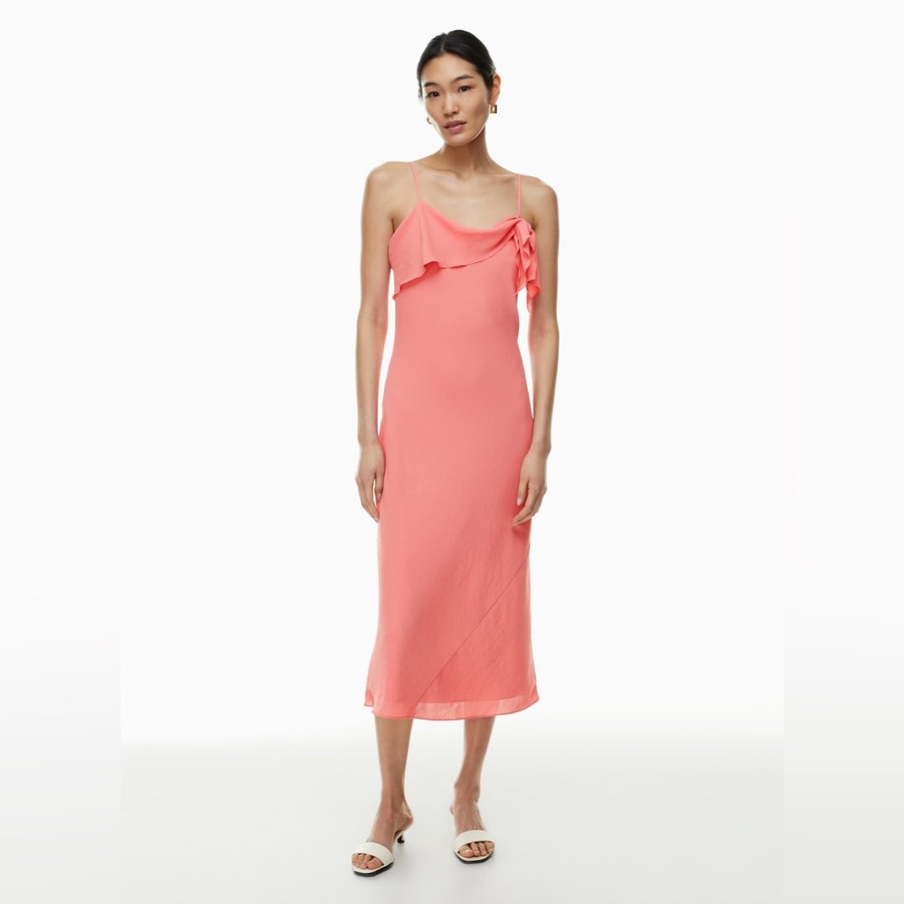 Aritzia Petunia Pink Cannelle Midi Dress Size XS